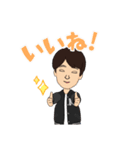 王さんの似顔絵（個別スタンプ：24）
