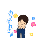 王さんの似顔絵（個別スタンプ：34）