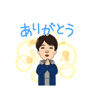 王さんの似顔絵（個別スタンプ：40）