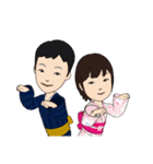 兄妹 制服と着物コーデ（個別スタンプ：6）