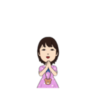 兄妹 夏のお盆祭り（個別スタンプ：5）