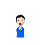兄妹 夏のお盆祭り（個別スタンプ：9）
