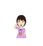 兄妹 夏のお盆祭り（個別スタンプ：13）