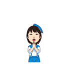 兄妹 夏のお盆祭り（個別スタンプ：21）