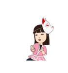 兄妹 夏のお盆祭り（個別スタンプ：27）