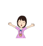 兄妹 夏のお盆祭り（個別スタンプ：32）