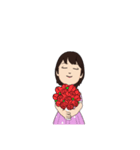 兄妹 夏のお盆祭り（個別スタンプ：33）