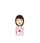 兄妹 夏のお盆祭り（個別スタンプ：35）