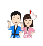 兄妹 夏のお盆祭り（個別スタンプ：40）