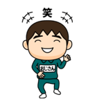 緑ジャージの【おじさん】♂Bigスタンプ（個別スタンプ：17）