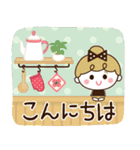 リボンの女の子×敬語♡丁寧（個別スタンプ：6）