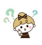 リボンの女の子×敬語♡丁寧（個別スタンプ：35）