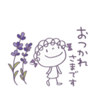 ラベンダー♡くるリボン（個別スタンプ：9）
