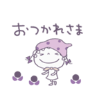 ラベンダー♡くるリボン（個別スタンプ：10）