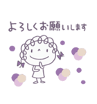 ラベンダー♡くるリボン（個別スタンプ：11）