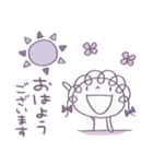 ラベンダー♡くるリボン（個別スタンプ：25）