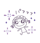 ラベンダー♡くるリボン（個別スタンプ：32）