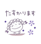 ラベンダー♡くるリボン（個別スタンプ：38）