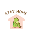 鳥獣戯画スタンプ【無気力】（個別スタンプ：4）