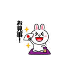 飛び出す！コニー＆フレンズ（武士特集）（個別スタンプ：3）