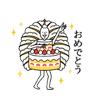飛び出すケーキ人（個別スタンプ：6）