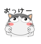 ハチワレ猫★動物パペット大集合（個別スタンプ：2）