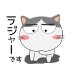 ハチワレ猫★動物パペット大集合（個別スタンプ：3）