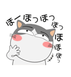 ハチワレ猫★動物パペット大集合（個別スタンプ：4）
