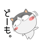 ハチワレ猫★動物パペット大集合（個別スタンプ：5）