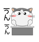 ハチワレ猫★動物パペット大集合（個別スタンプ：15）