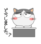ハチワレ猫★動物パペット大集合（個別スタンプ：16）