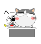 ハチワレ猫★動物パペット大集合（個別スタンプ：17）