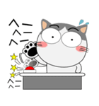 ハチワレ猫★動物パペット大集合（個別スタンプ：18）