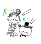 キュートdeパンダ♡友だち言葉（個別スタンプ：9）