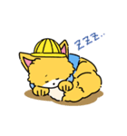 レトロなきつねくんの日常スタンプ（個別スタンプ：4）