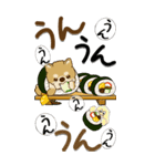 【Big】ちゃちゃ丸 23『お寿司と』（個別スタンプ：17）