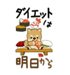 【Big】ちゃちゃ丸 23『お寿司と』（個別スタンプ：35）