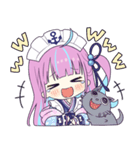 ホロライブ公式スタンプ「湊あくあ」（個別スタンプ：21）