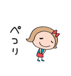 日常あいさつ☆リボンのマルン（個別スタンプ：28）