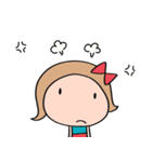 日常あいさつ☆リボンのマルン（個別スタンプ：34）