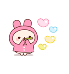 レインコートうさちゃん（個別スタンプ：14）