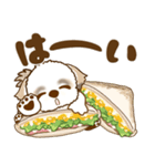 シーズー犬 112『パンが好き』（個別スタンプ：4）