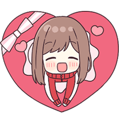 [LINEスタンプ] うごく！恋するジャージちゃん