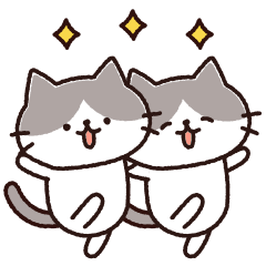 [LINEスタンプ] ゆるゆるハチワレさんの画像（メイン）