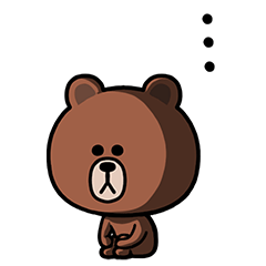 [LINEスタンプ] 飛び出るブラウン