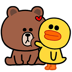 [LINEスタンプ] I LOVEブラウン＆サリー