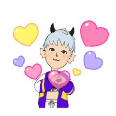 [LINEスタンプ] るい長耳の画像（メイン）