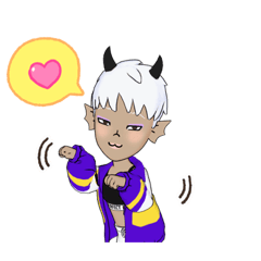 [LINEスタンプ] 耳長い子