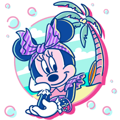 [LINEスタンプ] シティポップ♪ミニーマウス