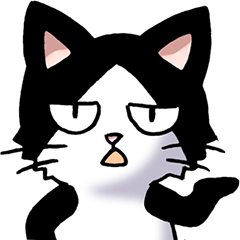 猫山猫次郎 その1 日常会話用 Lineスタンプ たたら